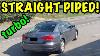 Insane Straight Piped 2015 Vw Passat Tsi Exhaust Sound Cold Start Revs And Drive
