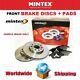 Mintex Essieu Avant Frein Disques + Set Plaquettes Pour Seat Leon 1.8 Turbo 4x4