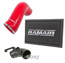 Rouge RAMAIR Filtre Air Panneau Tuyau Admission & Turbo Coude VW Golf Gti R